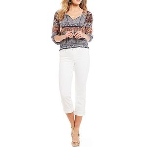 Lucky Brand Sweet Jean Crop White Jeans
